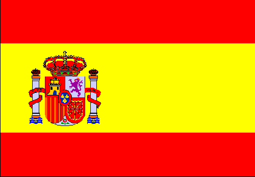 Bandera de España con escudo serigrafiado